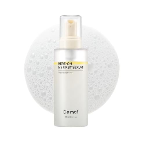 Here-Oh My First Hydrating Serum with Hyaluronic Acid | Facial Serum for Glowing Skin & Skin Barrier Repair | Korean Serum for Dry Skin & Sensitive Skin (5.24 fl oz)
