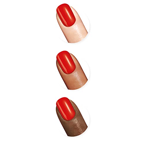 Sally Hansen Xtreme Wear Nail Polish, Streak-Free, Shiny Finish, Long-Lasting Nail Color, Red-ical Rockstar, 0.12 fl oz