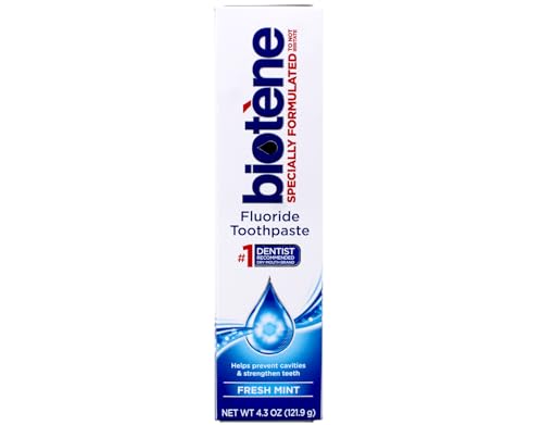 Dry Mouth Toothpaste with Enzymes & Fluoride - Fresh Mint, 4.3oz x4