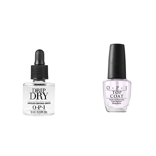 OPI Fast Dry Nail Top Coat & Drip Dry Drops - 0.5 fl oz