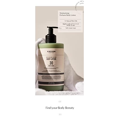 W.Dressroom Moisturizing Perfume Body Lotion No.10 October Woody ? Hydrating, Fast-Absorbing, Non-Greasy Skincare for Dry & Sensitive Skin, 16.9 fl oz Pump