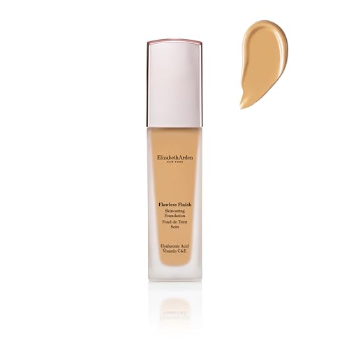Elizabeth Arden Flawless Finish Skincaring Foundation with Hyaluronic Acid, Vitamin C & E