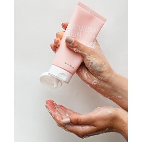 Saturday Skin Face Moisturizer Water Face Cream Natural Oil free Gel Type Cream From Alaska Glacier Water and Face Cleanser Hydrating Foam Cleanser Natural ingredients