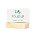 Emu Oil Soap for Sensitive Skin - Stocking Stuffer for Women Gentle Cleanser for Dry Irritated Skin Due to Eczema Psoriasis Dermatitis Lichen Sclerosus TSW Syndrome