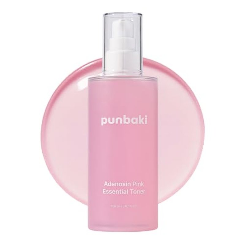 Adenosin Pink Essential Toner 150ml / 5.07fl.oz Hydrating & Firming Toner for Wrinkles, Fine Lines & Dull Skin, Peptides for Radiance, Korean Skincare