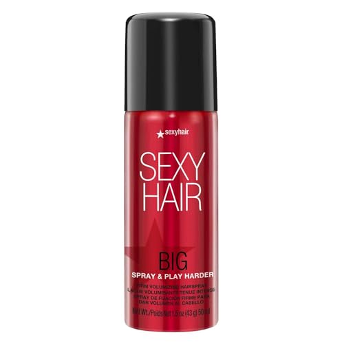 SexyHair Big Spray & Play Harder Firm Volumizing Hairspray | All Day Hold and Shine | Up to 72 Hour Humidity Resistance
