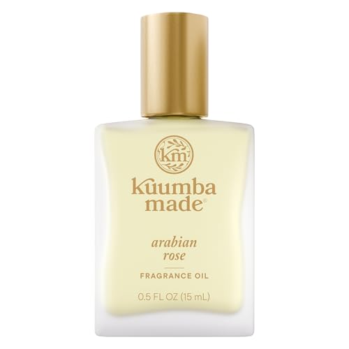Kuumba Made Arabian Rose Fragrance Oil, Long-Lasting Small-Batch Perfume Roller, Vegan, Alcohol-Free, 0.5 oz