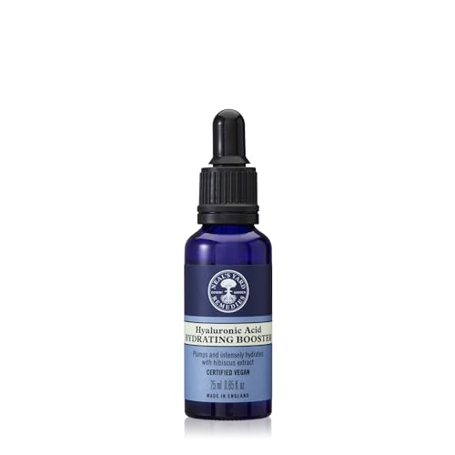 Neal's Yard Hyaluronic Acid Hydrating Booster with Hibiscus - Skin Plumping & Moisturizing, 25mL | Nourishing Face Serum