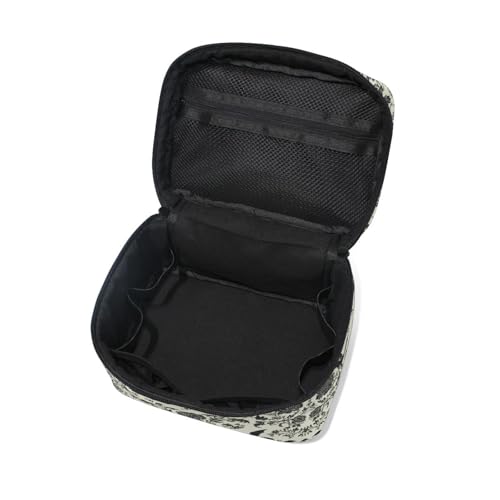 Makeup Train Case with Large Capacity - Retro Flower Portable Cosmetic Organizer A002