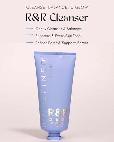 Brightening Prebiotic Gel Cleanser with Niacinamide & Botanical Extracts — Wild Mint & Cedarwood, 8oz, Cruelty-Free