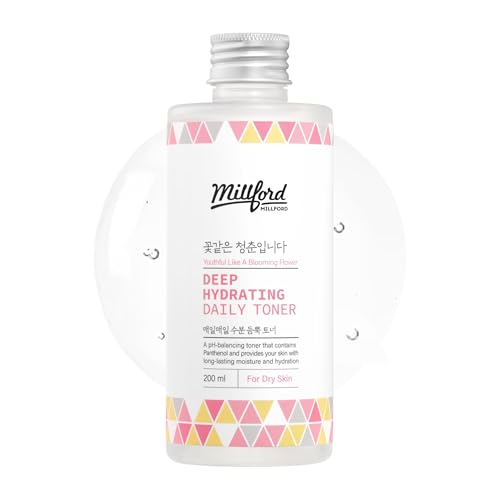 Deep Hydrating Daily Toner 6.76 fl oz (200 ml) - pH-Balancing, Alcohol-Free & Fragrance-Free Toner with Panthenol (Vitamin B5) & Betaine to Strengthen Moisture Barrier, Korean Skincare