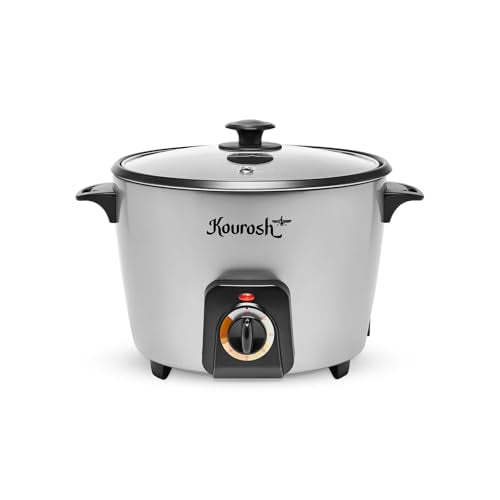 YEDI KOUROSH Persian Rice Cooker 15 Cup Tahdig Maker with Non-Stick Pot