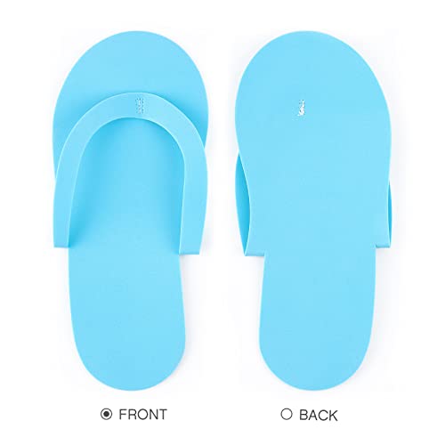 Geyoga 48 Pairs Disposable Pedicure Slippers Foam Disposable Spa Flip Flops Pedicure Shoes for Women Salon Nail Spa (Colorful)