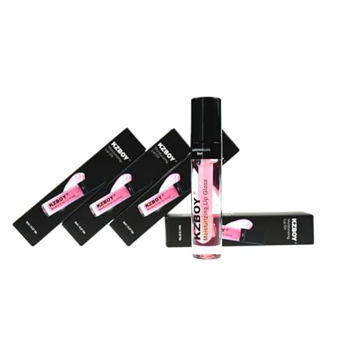 KZBOY Lip Gloss Lip Oil Watermelon Scented 8ml Moisturizing Lip Gloss for Dry Lips High Shine Smooth Finish Clear Pink Shade(Watermelon)