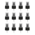 uxcell 12 Pcs Black Spray Top, 24/410 Fine Mist Sprayer Reusable Replacement Spray Bottle Pump Stripe Plastic Top for Cosmetic Perfume and Body Sprays Bottle