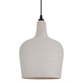 White-Wicker Boho Hammered Glass Pendant Light - 9 Inch Diameter, UL Listed
