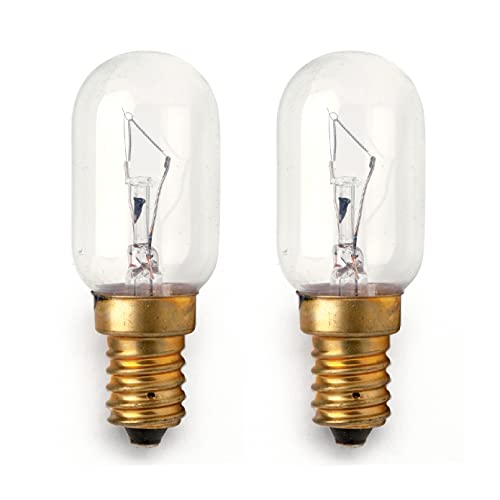 lumenivo 25W Compatible Conair Makeup Mirror Replacement Bulbs Incandescent Lighted Makeup Mirror Replacement Bulb 120V T7 Type T Bulb 25 Watt with E12 Candelabra Screw Base - 2 Pack