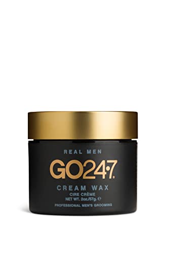 Men's Medium Hold Hair Cream Wax - Natural Matte Finish, 2 oz