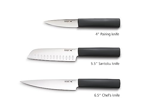 Joseph Joseph Nest 6-Piece Knife & Cutting Board Set with Storage Stand - Gray, 14.4"L