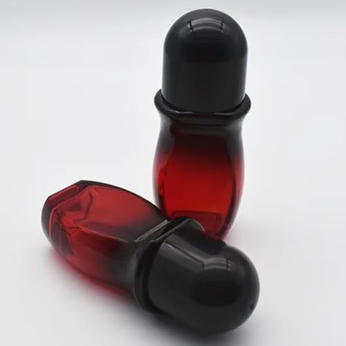 2pcs 50ml Glass Roller Bottles Large Empty Roller Ball Bottle Leak Proof Refillable Rollerball Bottles For Perfume Essential Oils Deodorant