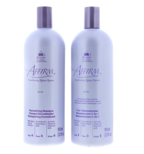 Avlon Affirm 5-in-1 Hair Reconstructor & Normalizing Shampoo Set 64oz
