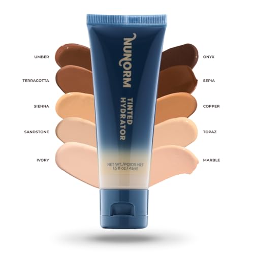 Men¡¯s Tinted Moisturizer for Face - Waterbased Tinted Facial Hydrating Moisturizer with Lightweight & Buildable Coverage - Blurs Imperfections & Evens Skin Tone 07-Bronze