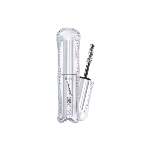 tarte lights, camera, lashes platinum volumizing mascara ? Black Tinted Peptide Lash Serum mascara for Volume & Length, Smudge-Proof, Flake-Free, Vegan & Cruelty Free