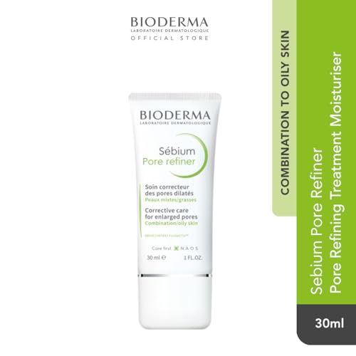 Bioderma S?bium Pore Refiner Cream,Pore Minimizer for Face,Makeup Primer for Oily and Acne-Prone Skin