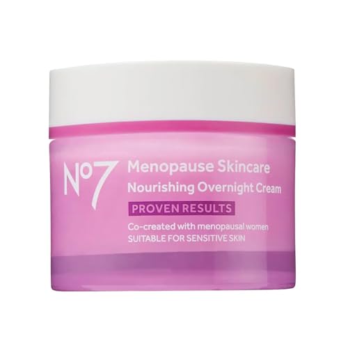 No7 Menopause Night Cream - Hydrating & Firming Overnight Skincare for Sensitive Skin