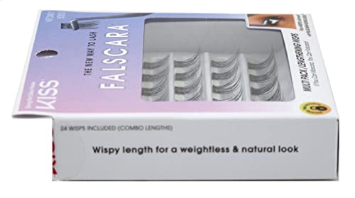 KISS Falscara Lengthening Lash Wisp Multi-Pack (3 Pieces), Natural Underlash Extensions
