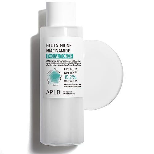 APLB Glutathione Niacinamide Facial Toner | LIPO GLUTA NIAC CEN¢â 15.2% 5.41 FL.OZ/Korean Skincare, Replenishing Moisture, Revitalize for Gentle and Improve Skin Texture Through Niacinamide