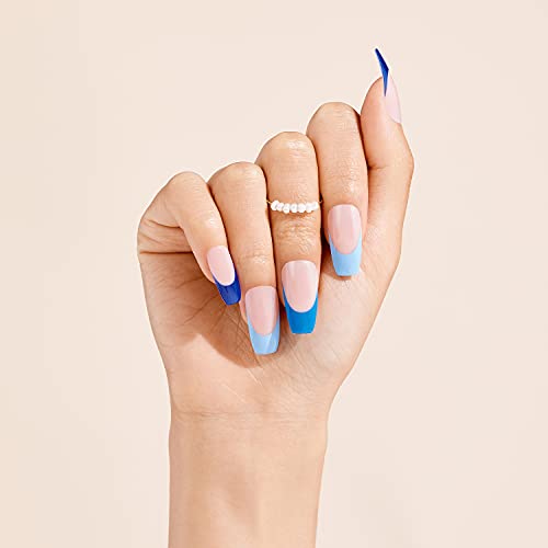 KISS Goldfinger Full Cover Nails Press on Nails Gel Glam Design Nails Long Length