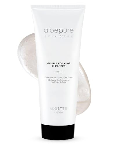 Aloette Gentle Foaming Facial Cleanser with Green Tea & Aloe Vera - 6 fl oz Skin Rejuvenation