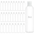 ZLEVEAYN 30-Pack Clear 8 oz Plastic Shampoo Bottles with Disc Caps - Travel Size