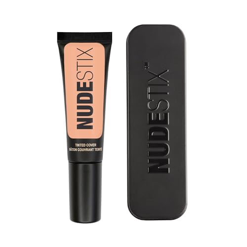 Nudestix Tinted Cover Liquid Foundation ? Lightweight, Buildable Coverage for a Natural Radiant Finish | Hydrating Formula with 18 Botanical Extracts | Clean, Vegan Makeup