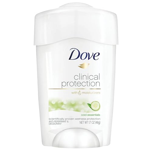 Dove Clinical Protection Anti-Perspirant Deodorant Stick 6 Pack, Cool Essentials Scent