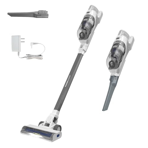 BLACK+DECKER POWERSERIES 16V MAX Cordless Stick Vacuum with LED Lights - Portable, Lightweight, Multi-Surface, Self-Standing