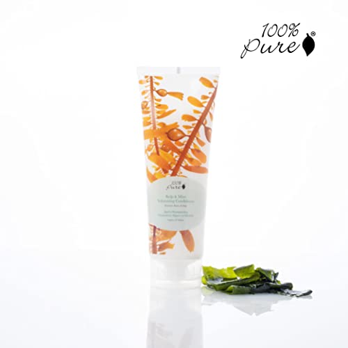 8 Fl Oz Volumizing Conditioner with Kelp & Mint - Natural Hair Thickening & Shine