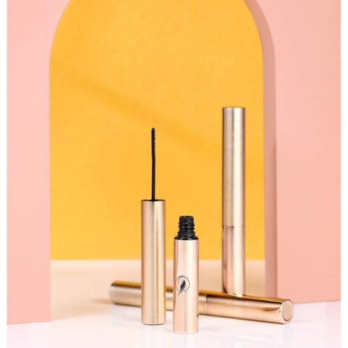 Black Waterproof Mascara for Volume and Length, Ultra-Precise Brush for Tiny and Lower Eyelashes, Natural Defining Curling Long-Lasting Eyelashes,Clump-Resistant, Smudge-Proof