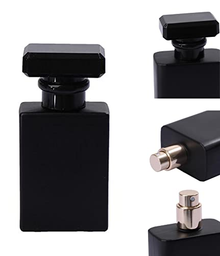 CTKcom Black 30ML Refillable Glass Perfume Spray Bottles 10-Pack