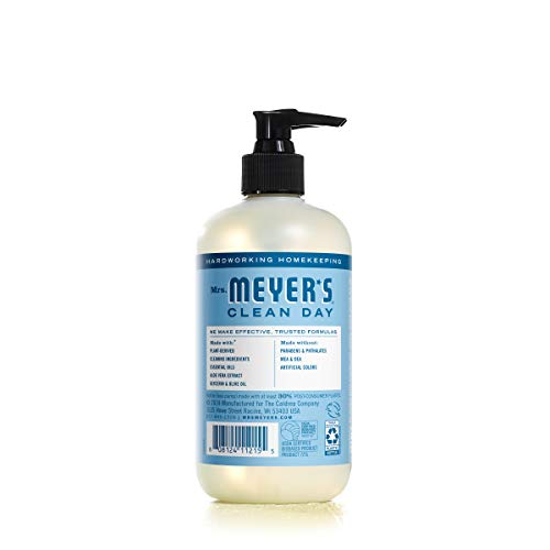 Mrs. Meyer’s Clean Day Liquid Hand Soap Rain Water 12.5 fl oz, Pack of 6