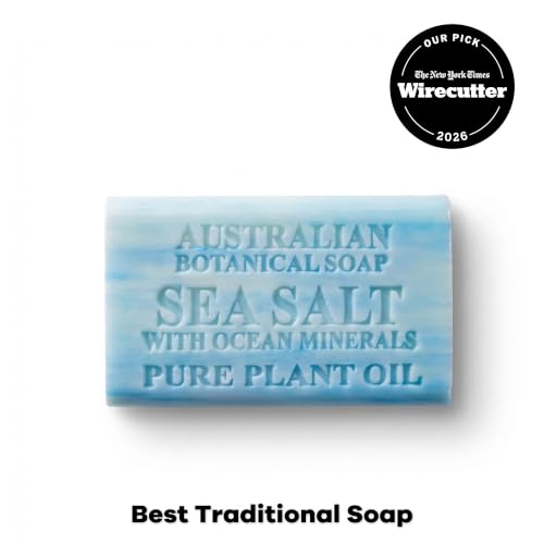 Sea Salt & Ocean Minerals Soap Bars - Australian Botanical, 6.6 oz. Pack of 4 - Variation of 6.6 Ounce with Ocean Minerals