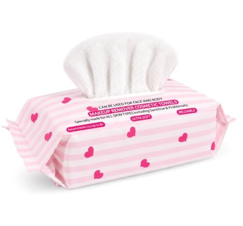 Reusable Makeup Remover Towels - Ultra Soft Face & Body Cloths, 25 Count