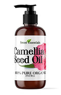Organic Camellia Seed Oil - Japanese Beauty Oil for Hair & Skin, 8oz