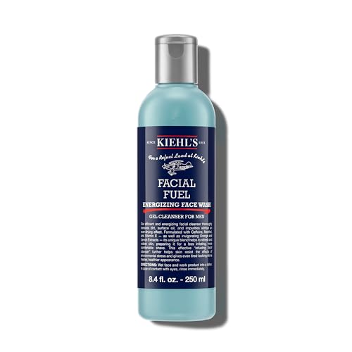 Men's Energizing Face Wash 8.4 Fl Oz - Refreshing Facial Cleansing Gel for Dull Skin