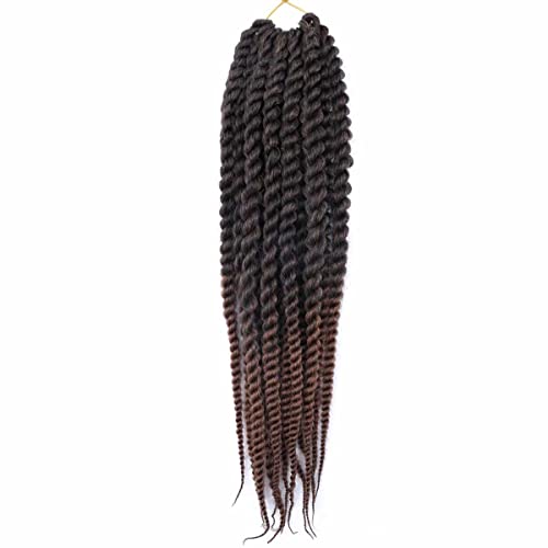 7 Pack 18 Inch Senegalese Twist Crochet Hair Extensions for Black Women - T30 Variation