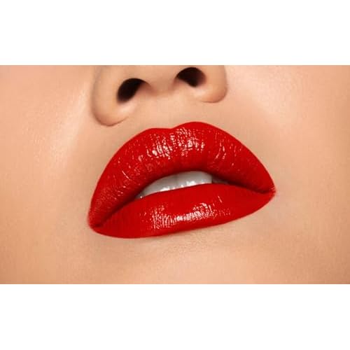 PUPA Milano Vamp! Extreme Colour Lipstick With Plumping Treatment - For Fuller, Defined Lips - Adds Incredible, Deep Color To Lips - Soft Texture Adheres Perfectly - 303 Iconic Red - 0.123 Oz
