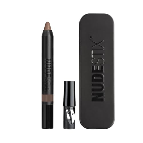 Nudestix Magnetic Matte Eye Color Taupe - 3-in-1 Vegan Waterproof Eyeshadow Pencil, Eyeliner & Primer
