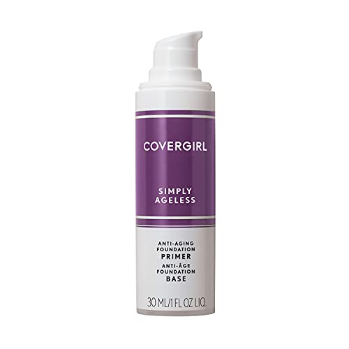 COVERGIRL Simply Ageless Face Primer Pack of 2 - Hydrating Anti-Aging Makeup Base, 1 Fl Oz Each
