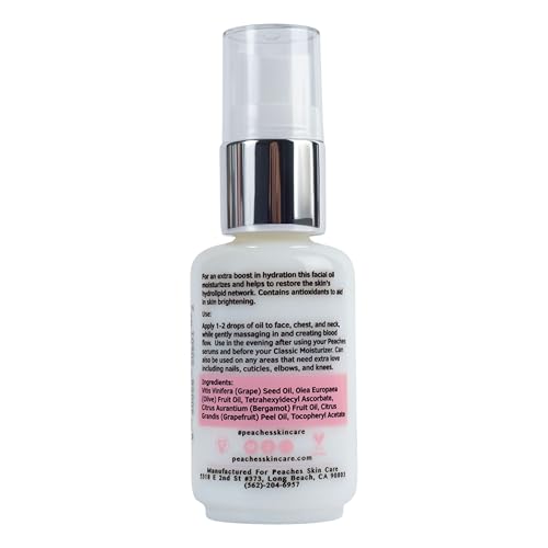 Face Oil with Squalene & Grape Seed Oil - Hydrating & Elasticity Support 1 oz